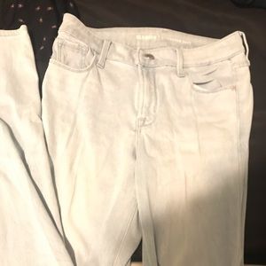 Light wash medium rise tall jeans